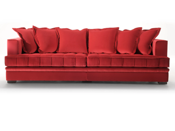 LAURIC - Tufted fabric sofa by HUGUES CHEVALIER - view 2
